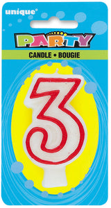 Deluxe Numeral Candle