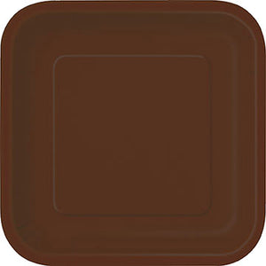 Square Paper Dessert Plates, 7 inch, 16 CT (19 colours)