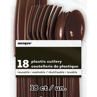 Plastic Cutlery 18/Pkg 20 colours