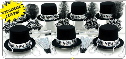 Silver Glitz New Year's Eve Party kit for 50