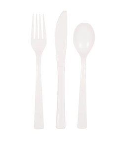 Plastic Cutlery 18/Pkg 20 colours