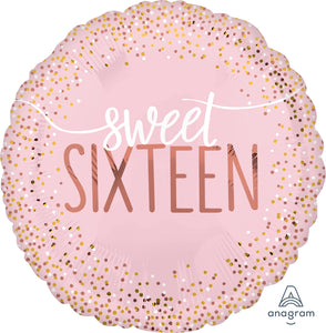 Sweet 16 foil 18 inch balloon