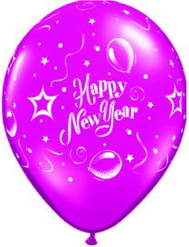 New Year Printed Latex balloons