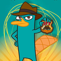 Phineas and Ferb invitations featuring Perry