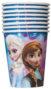 frozen 9oz cups with anna and elsa 8 per package