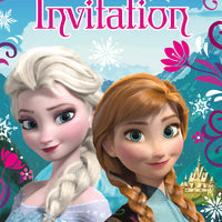 Frozen party invitations with anna and elsa 8 count