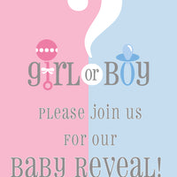 Gender reveal Invitations