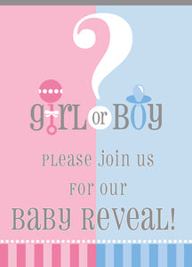 Gender reveal Invitations