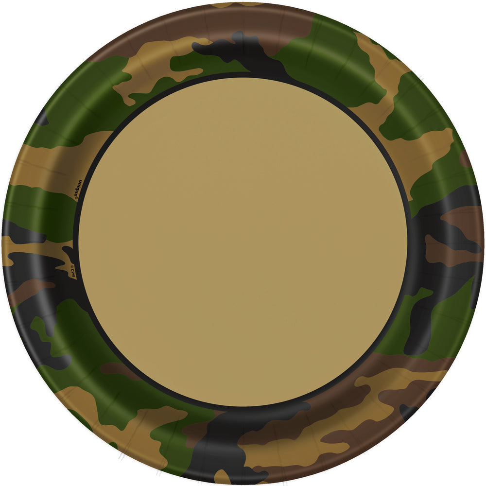 Military Camo dinner plates