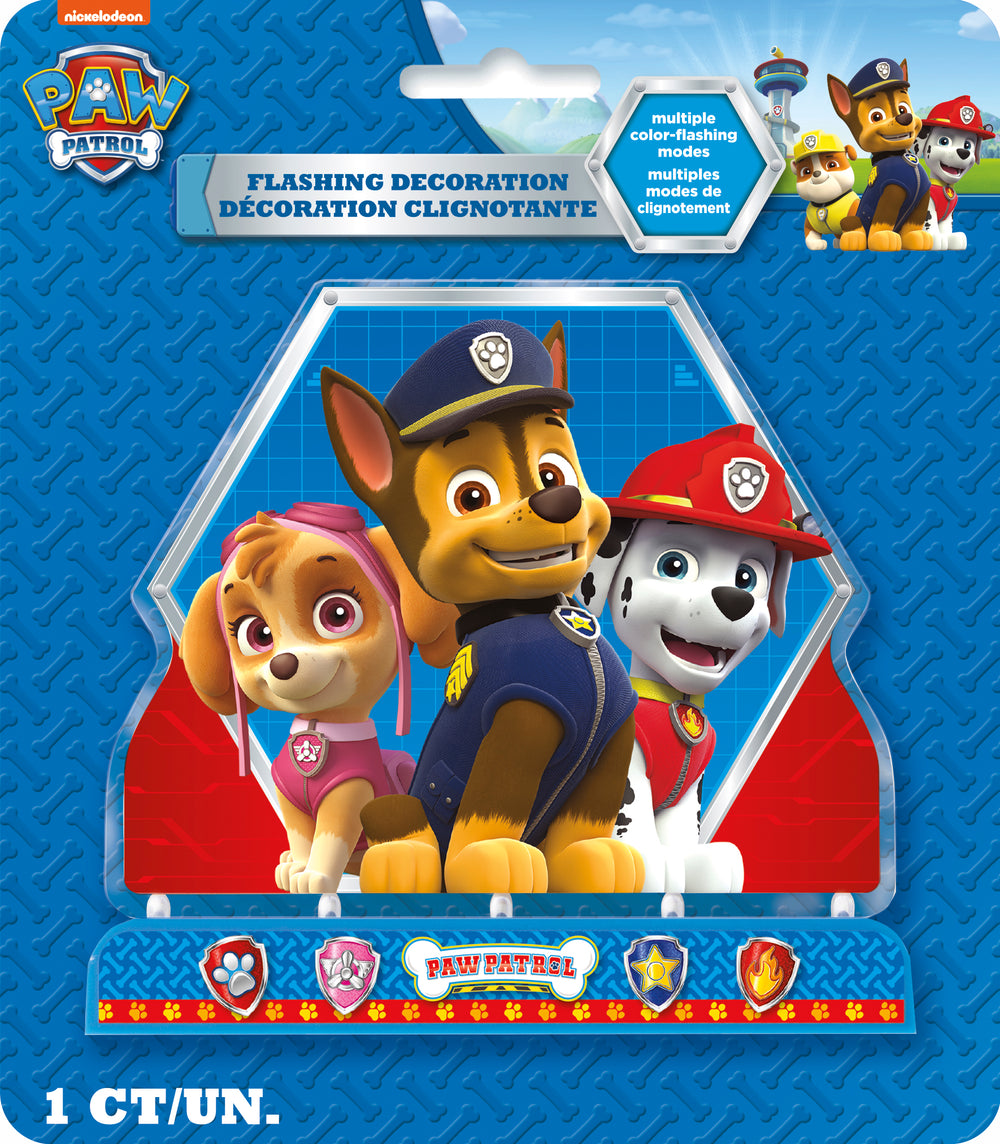 paw patrol flashing cake decoration