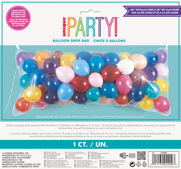 balloon drop bag, balloons sold separately