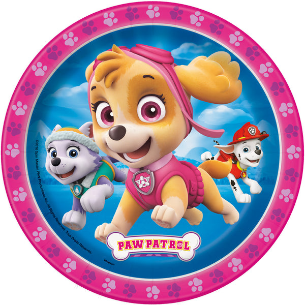 paw patrol 7 inch dessert plates