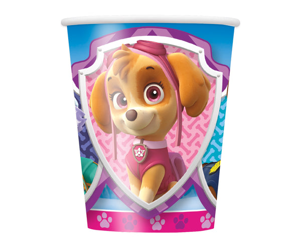 paw patrol 9oz cups, 8 per package