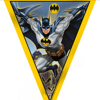 flag from batman 8 foot pennant banner in decoration kit