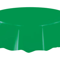 Emerald Green Round Plastic Table Cover