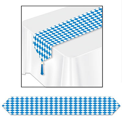 printed oktoberfest table runner 11 inches by 6 feet