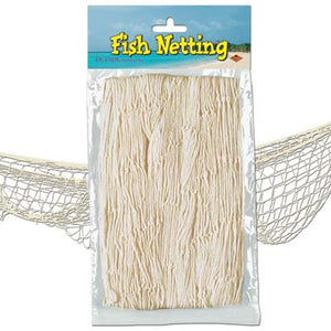 fish netting natural coloured 4 feet by 12 feet