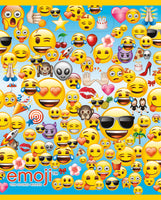 emoji loot bags with assorted emojis on a blue background 8 count
