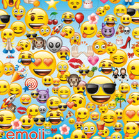 emoji loot bags with assorted emojis on a blue background 8 count