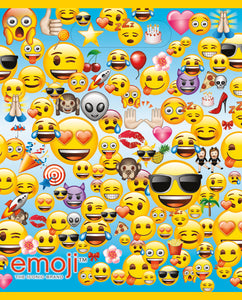 emoji loot bags with assorted emojis on a blue background 8 count