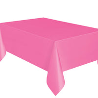 Hot Pink Plastic Table Cover