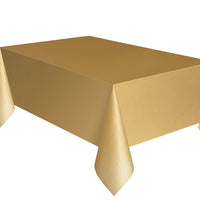 Gold Plastic Table Cover