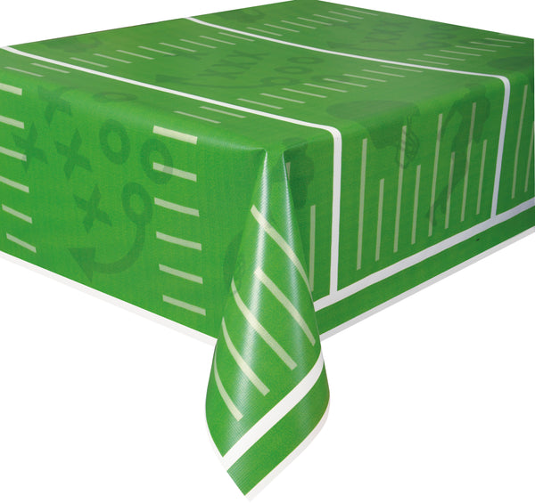 Football Field Plastic Table Cover