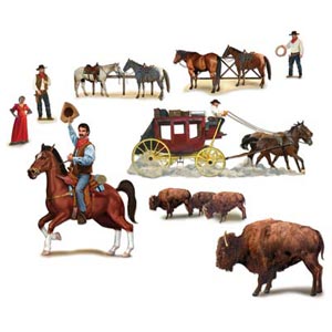 Wild West Character Props includes 9 props