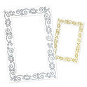 photo fun glittered frame, one side silver and one side gold