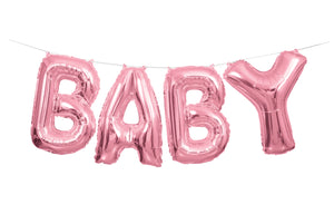 Pink Baby 14" foil balloon letters