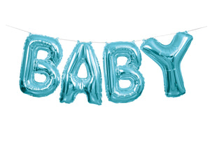 Blue Baby 14" foil balloon letters