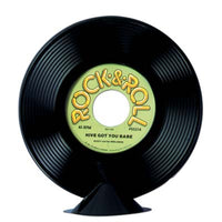 plastic record centrepiece 9 inches one per package