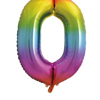rainbow #0 34" foil balloon