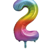 rainbow #2 34" foil balloon
