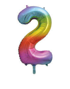 rainbow #2 34" foil balloon