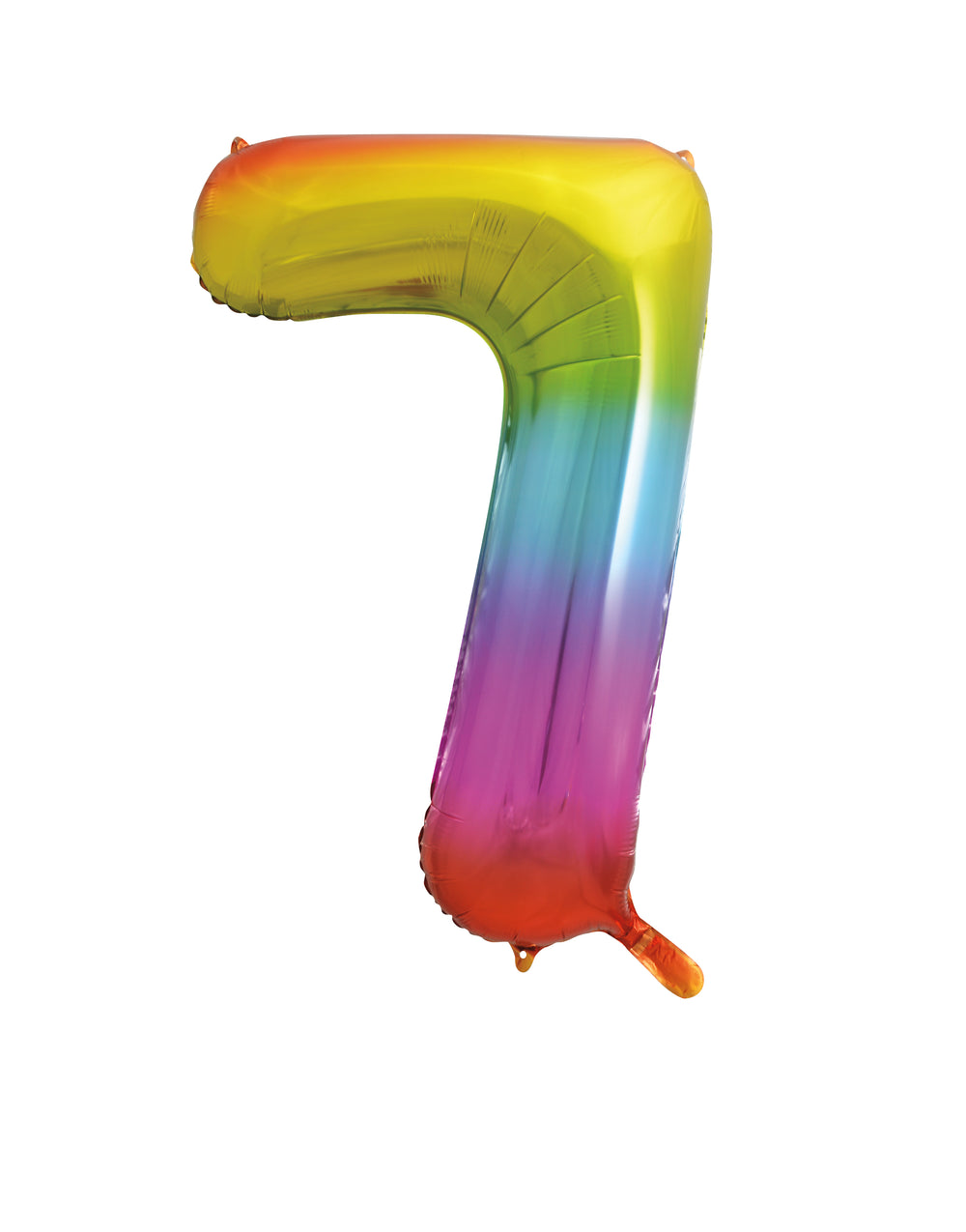 Number 7 Rainbow Foil Balloon 34