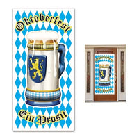 oktoberfest door cover measures 30 inches by 5 feet