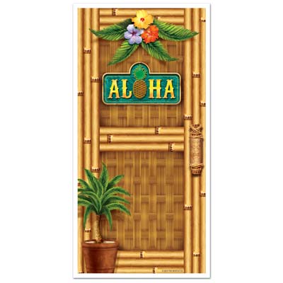Aloha door cover Measures 30 inches by 5 feet  1 per package