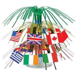 International Flag Mini Cascade Centrepiece