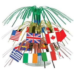 International Flag Mini Cascade Centrepiece