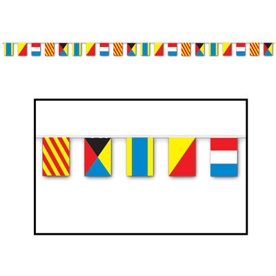 nautical flag banner 23 feet 1 per package