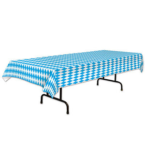 oktoberfest plastic tablecover 54 inches by 108 inches