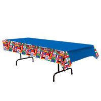 international flags plastic tablecover 1 per package