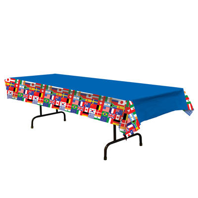 international flags plastic tablecover 1 per package