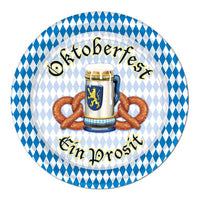 oktoberfest 7 inch plates 8 per package