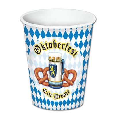 oktoberfest 9oz cups, hot and cold use, 8 per package