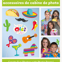 fiesta photo booth props 10 count