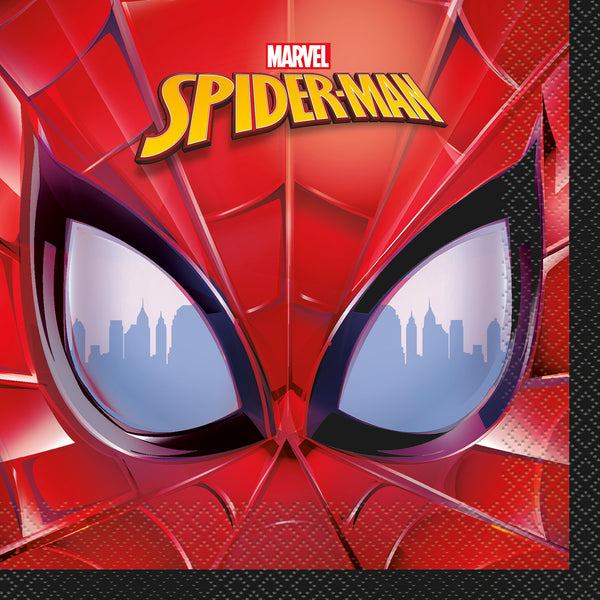 spiderman luncheon napkins, 16 count