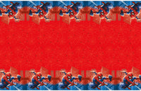 spiderman plastic tablecover, open
