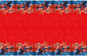 spiderman plastic tablecover, open